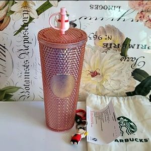 CORAL PINK STARBUCKS YEAR OF THE OX STUDDED